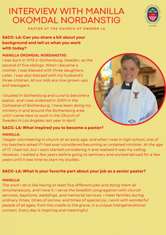 Interview Question and Answers with Manilla Okomdal Nordanstig