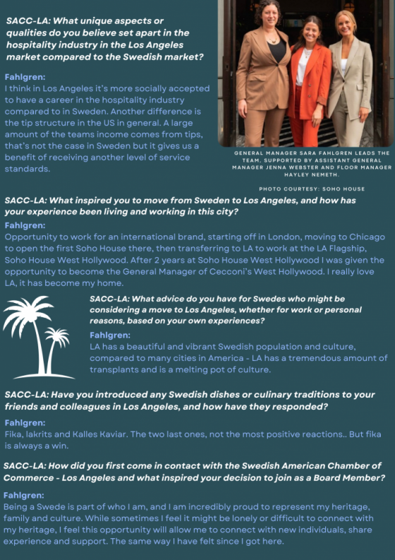 Interview Question and Answers with Sara Fahlgren