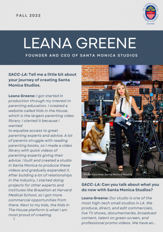 Interview Question and Answers with Leana Green