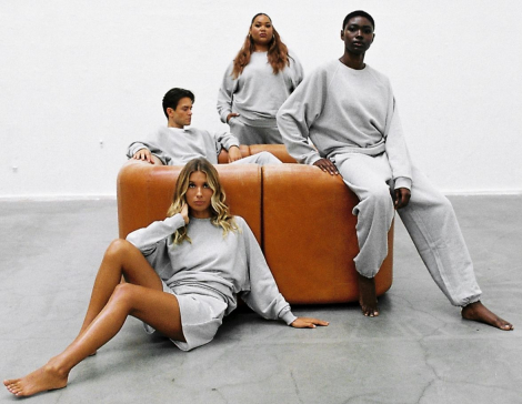 Four people wearing clothing from Alice Stenlofs A-DSGN Label