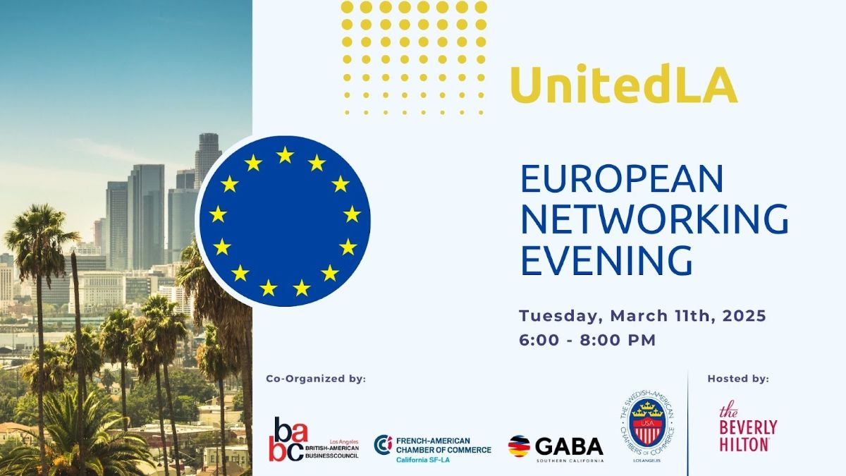 UnitedLA, European Networking Evening event banner