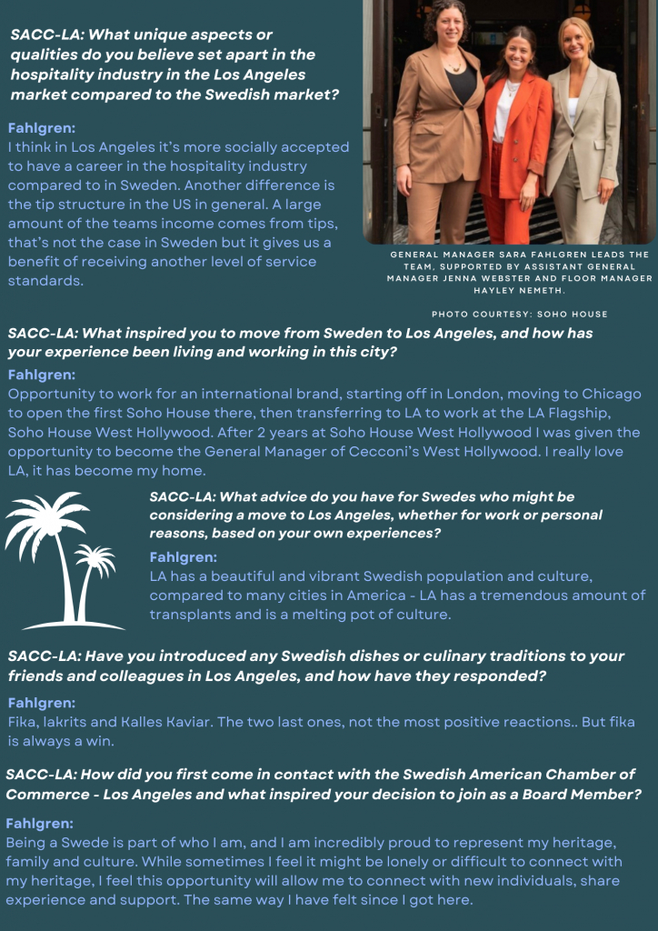 Interview Question and Answers with Sara Fahlgren