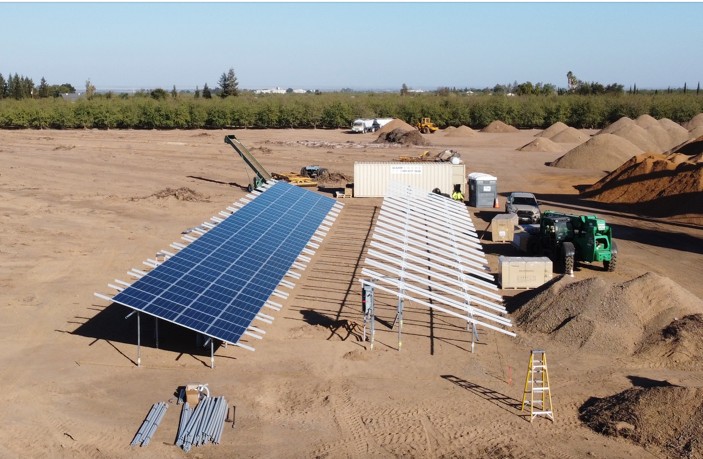 One of Stop Digging LA’s recent solar projects, half-way finished. 